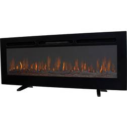Electric Inset Fireplace 50â Black